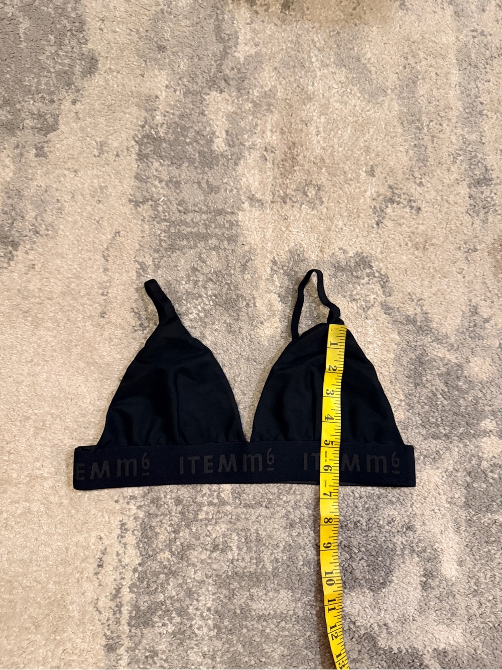 Item M6 Black Triangle Bralette - Picture 4 of 4